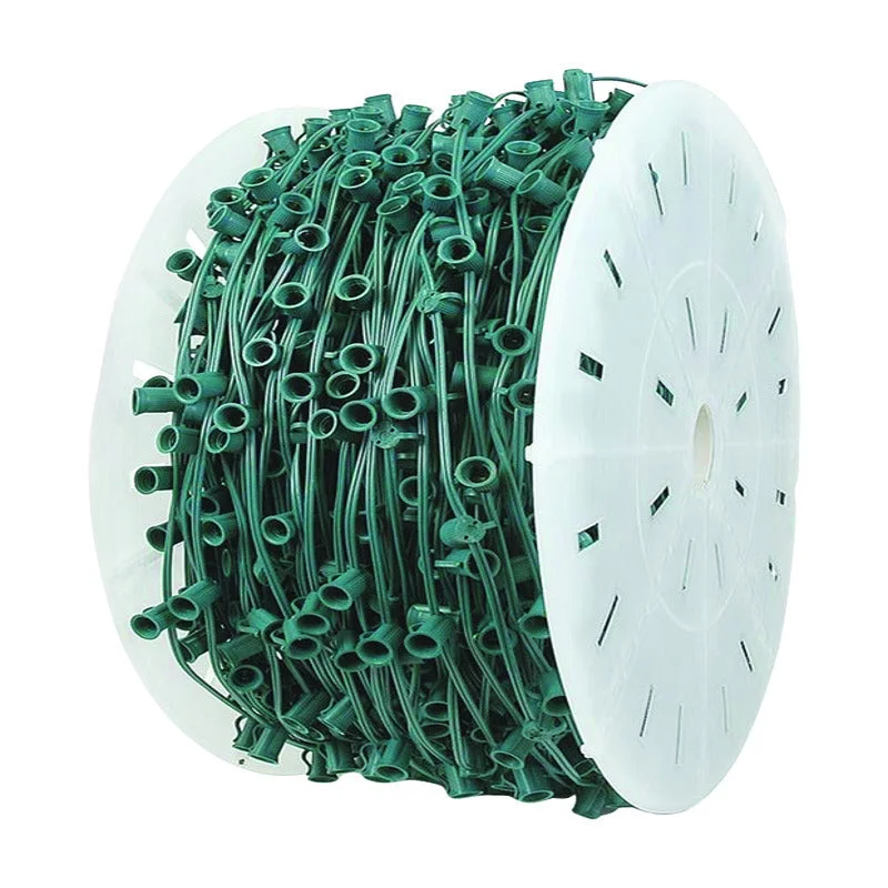 Holiday Cheer Holiday Bright Lights Assorted Color 18 AWG Plug-in Socket Light Cord On Reel 1000 L ft. Holiday Cheer Holiday Bright Lights Assorted Color 18 AWG Plug-in Socket Light Cord On Reel 1000 L ft.