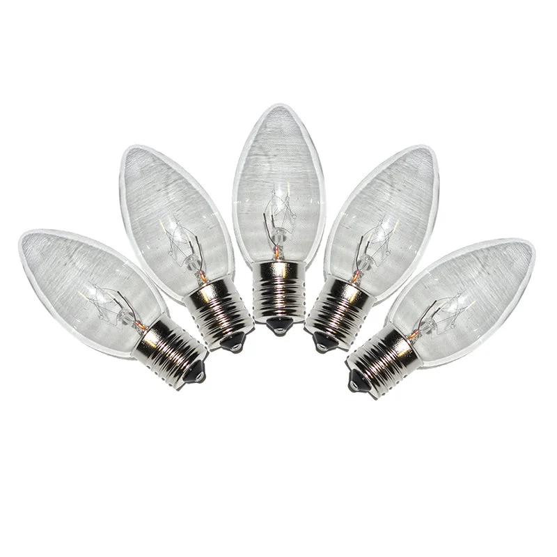 Christmas Cozy Holiday Magic Holiday Bright Lights Incandescent C9 Clear 25 ct Replacement Christmas Light Bulbs 0.08 ft.