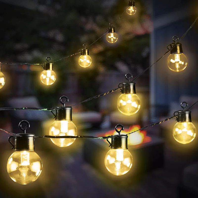 Christmas Snowflake Magic LED Warm Flashing Festoon Lights (20pk)