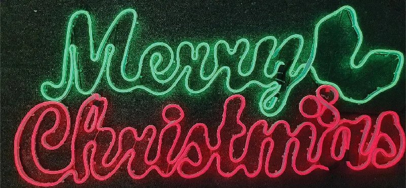 Christmas Pinecones Light Glo LED Merry Christmas Sign