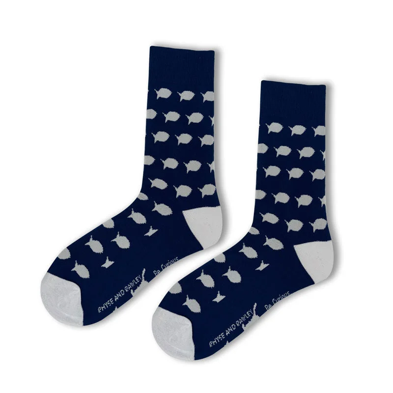 Christmas Cozy Indoor Nights maax Navy Socks