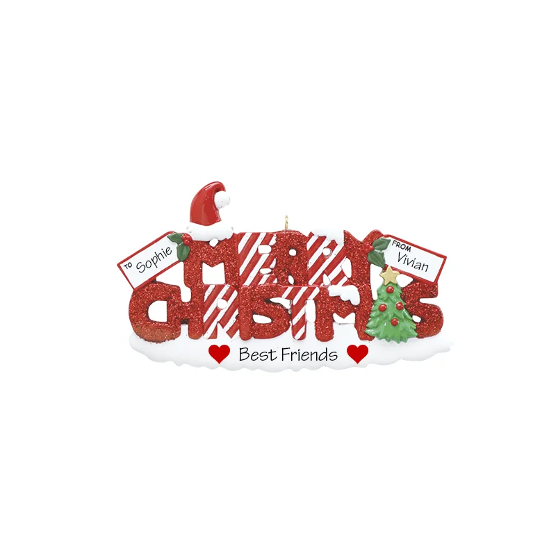 Christmas Pinecones Merry Christmas Personalized Ornament