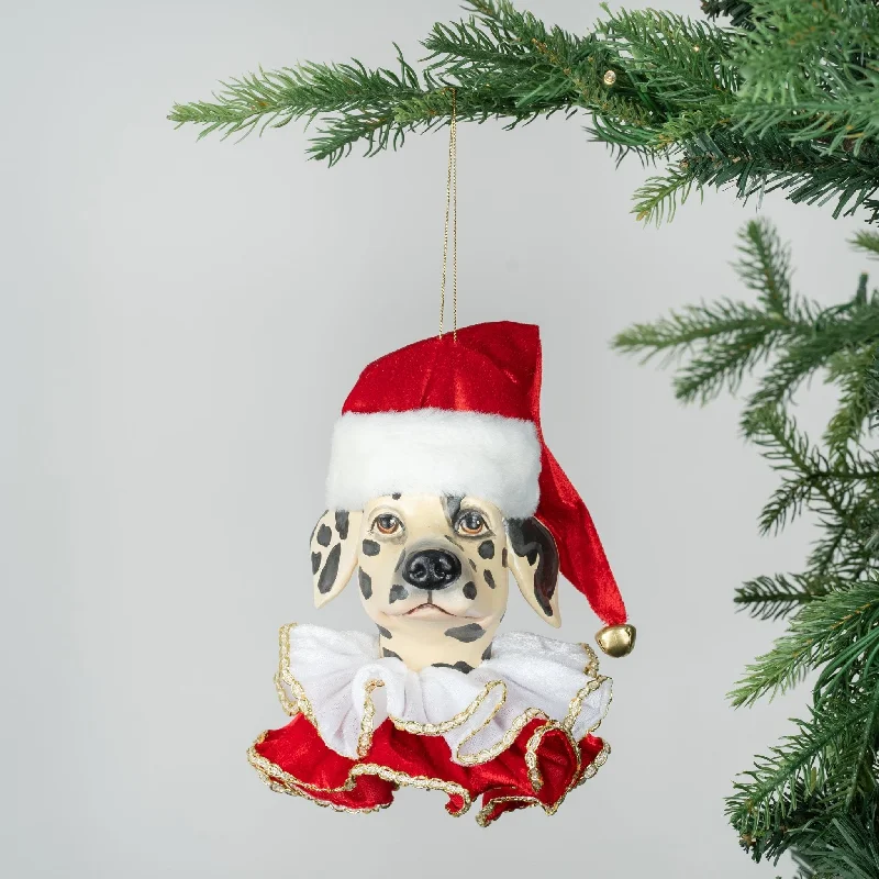 Christmas Tree Decorations Merry Dalmation Head Ornament