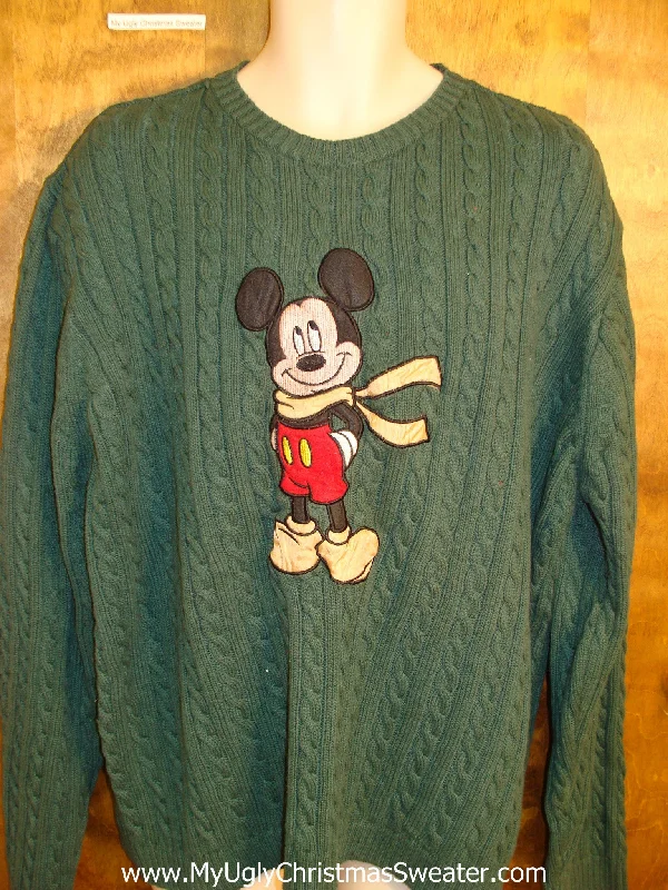 Christmas Spirit Mens Mickey Mouse Cute Funny Christmas Sweater