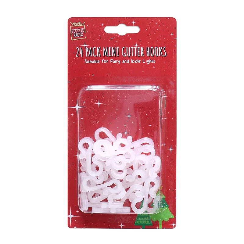 Christmas Enchanting Celebrations Mini Gutter Hooks (24pk)