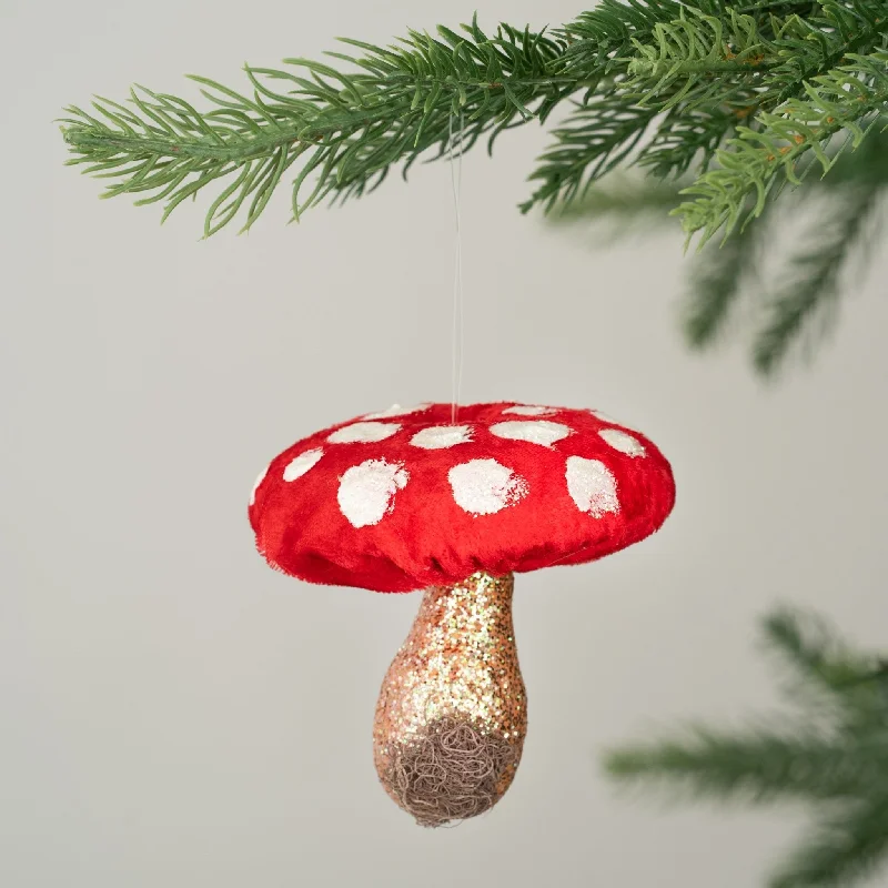 Christmas Snow Globe Decorations Mystic Mushroom Festive Ornament