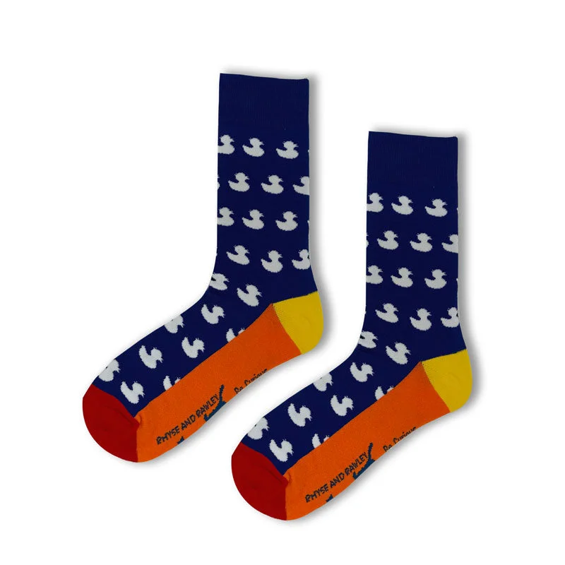 Christmas Holly Jolly Moments TownPool Duck Socks