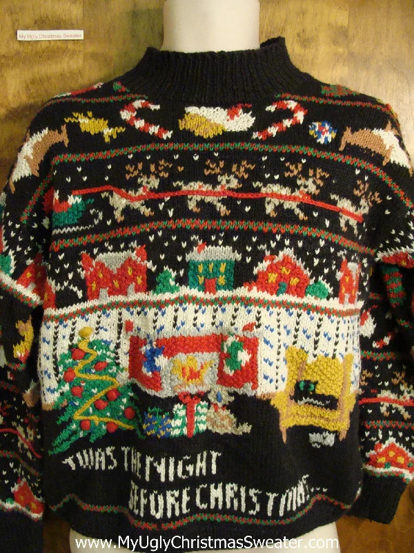 Christmas Gift Packing Station Night Before Xmas Ugly Christmas Sweater