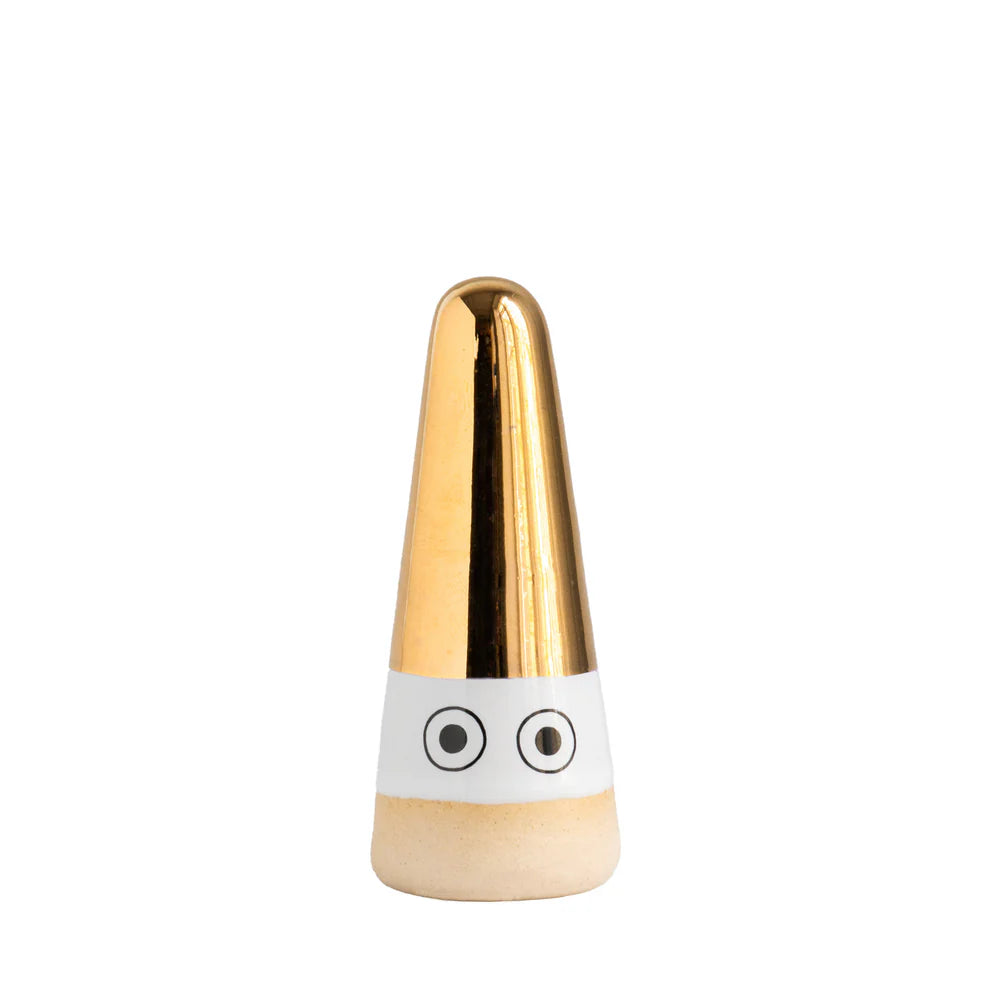 Christmas Night ‘Nisse' Christmas Ghost in 14k Gold Lustre | 2024 Limited Edition by Studio Arhoj Christmas Night ‘Nisse' Christmas Ghost in 14k Gold Lustre | 2024 Limited Edition by Studio Arhoj