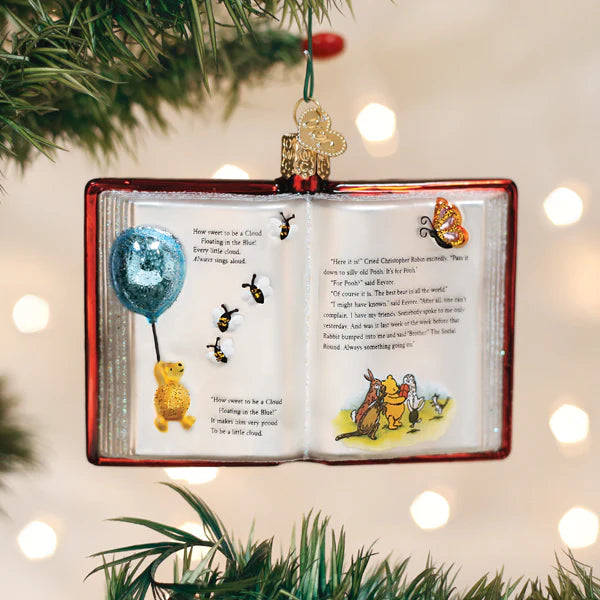 Christmas Church Service Old World Christmas - Ornament - Winnie-the-Pooh Book