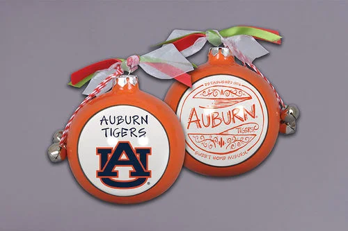Christmas Sparkling Holiday Glow Ornament - Auburn Tigers  Est. 1904
