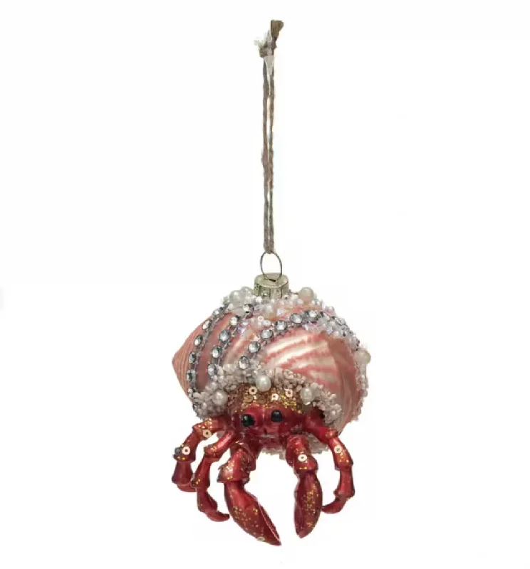 Christmas Holly Berry Wreaths Ornament - Hermit Crab