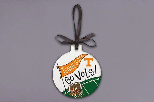 Christmas Winter Forest Walks Ornament - Tennessee University Stone