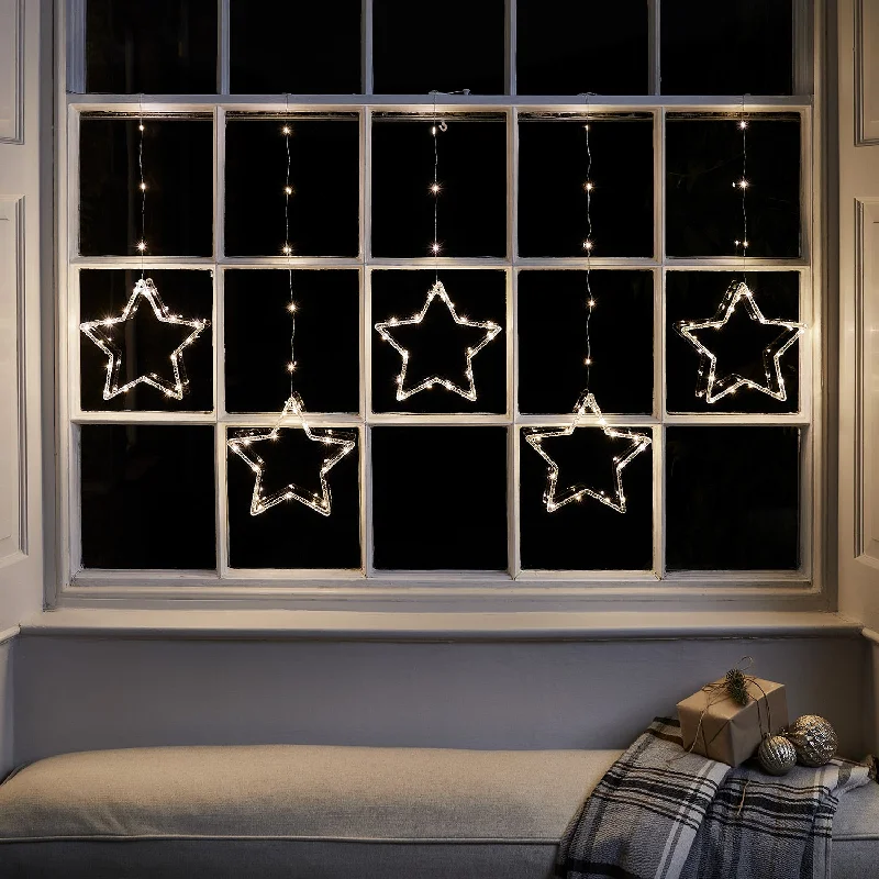 Christmas Cheerful Holiday Atmosphere Osby Star Curtain Light
