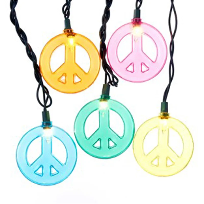 Christmas Eve Peace Sign Light Set, 138 Inches, 1 Count