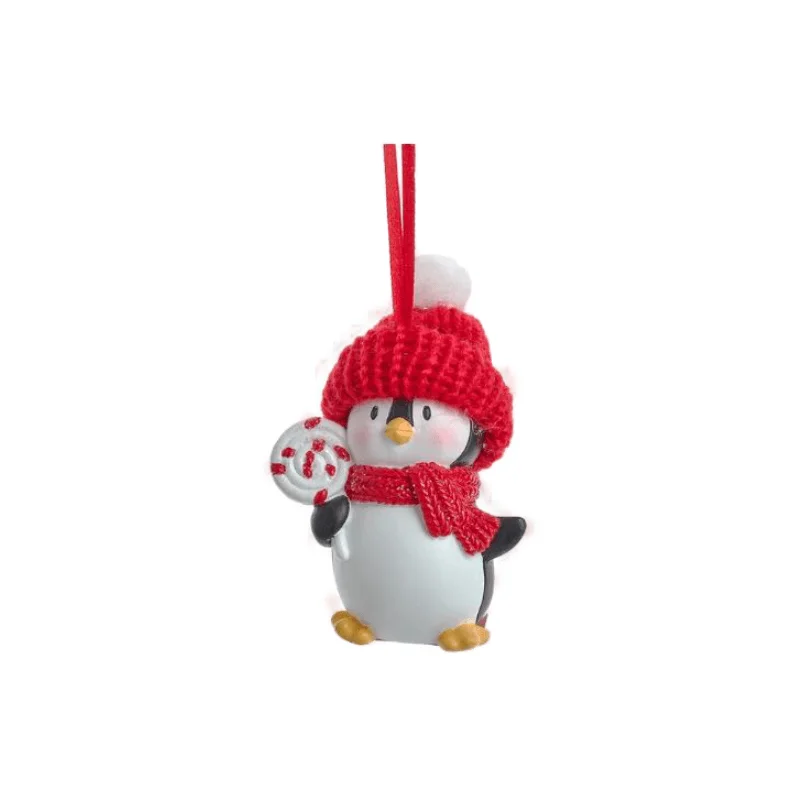 Christmas Holly Jolly Moments Penguin with Hat Ornament