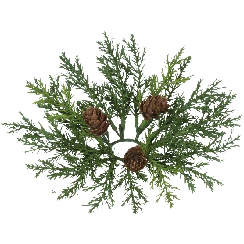 Christmas Traditional Holiday Feasts 1.5" Arborvitae Accent Ring