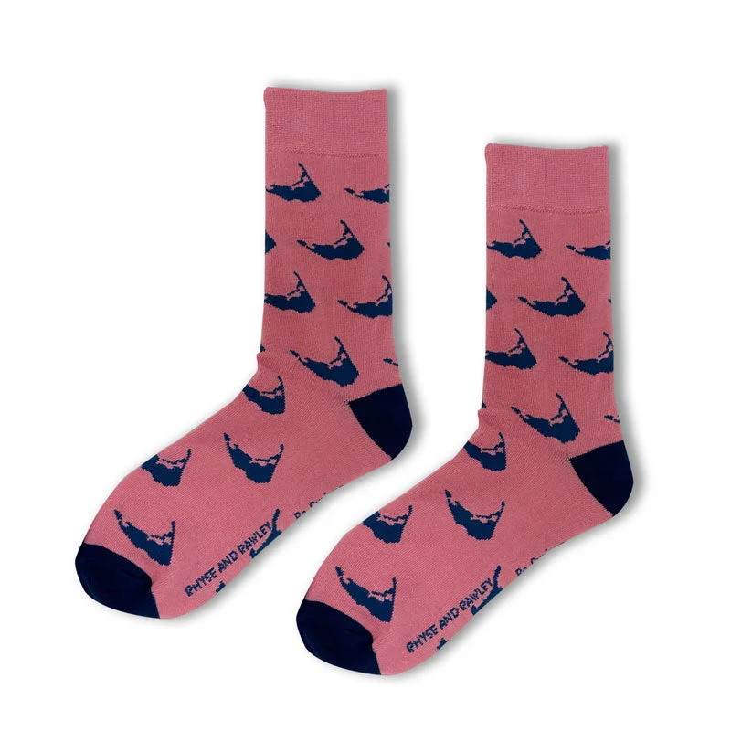 Christmas Enchanting Celebrations Nantucket Red Sock with Island