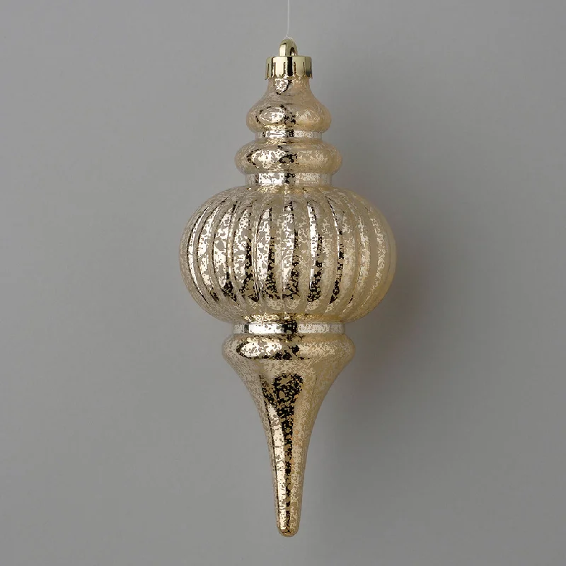 Plastic Ribbed Finial Ornament