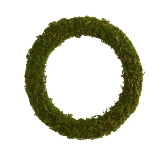 Christmas Holly Jolly Moments 20" Moss Artificial Wreath