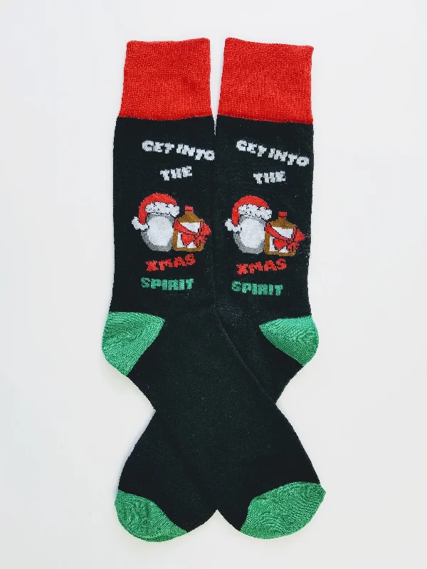 Christmas Songs Get into the Xmas Spirit Crew Socks