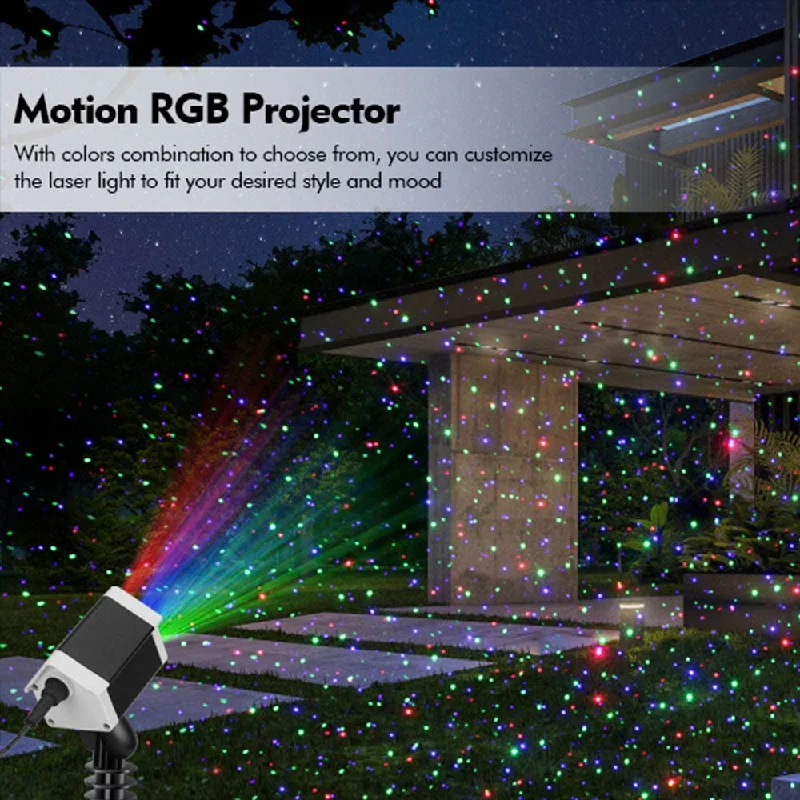 Christmas Sparkly Fairy Lights RGB Deluxe Moving Laser Dots with Remote