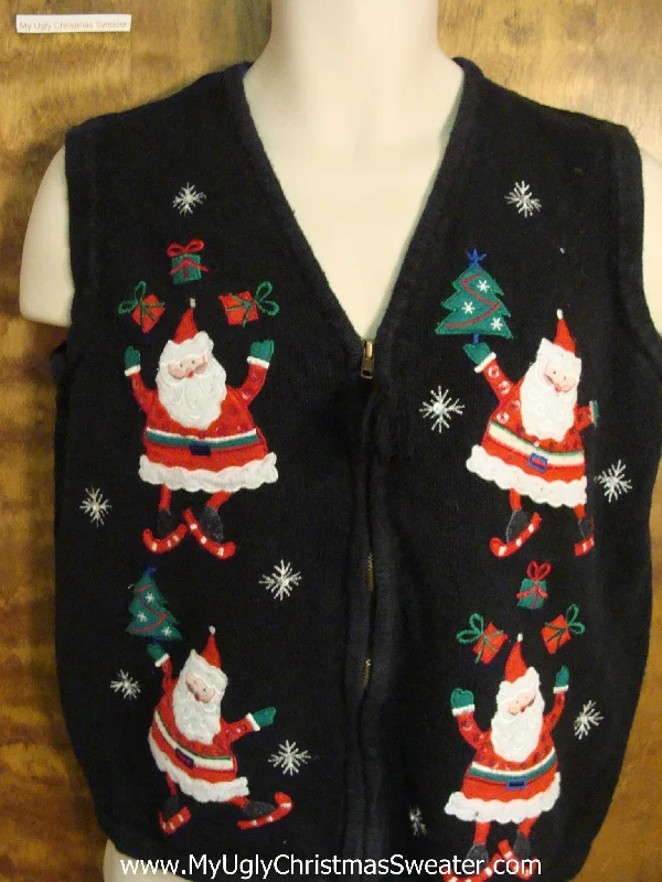 Christmas Snowflake Magic Sana Juggling Gifts Ugly Christmas Jumper Vest