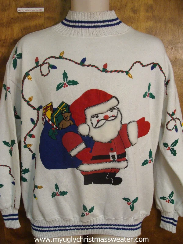 Santa 80s Christmas Sweatshirt