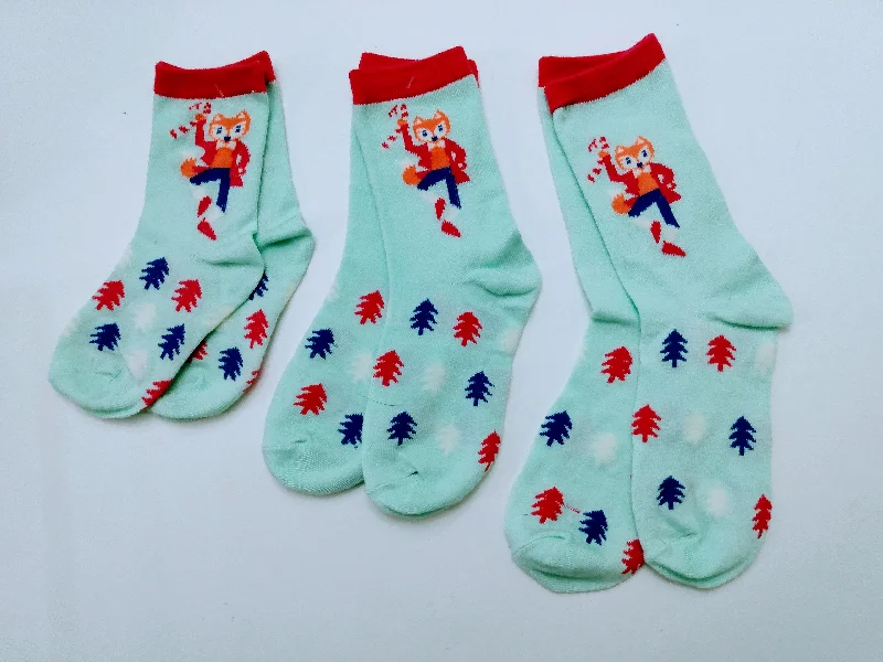 Christmas Gifts Dancing Fox Marching Crew Socks