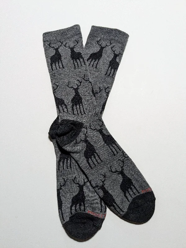 Christmas Eve Deer Buck Crew Socks