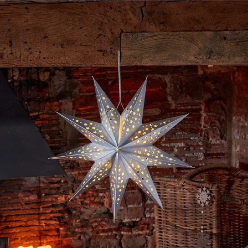 Christmas Lights Smart Garden InLit Gold Origami Star 50cm
