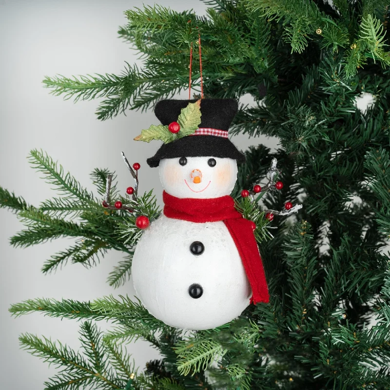 Christmas Dinner Snowman with Hat