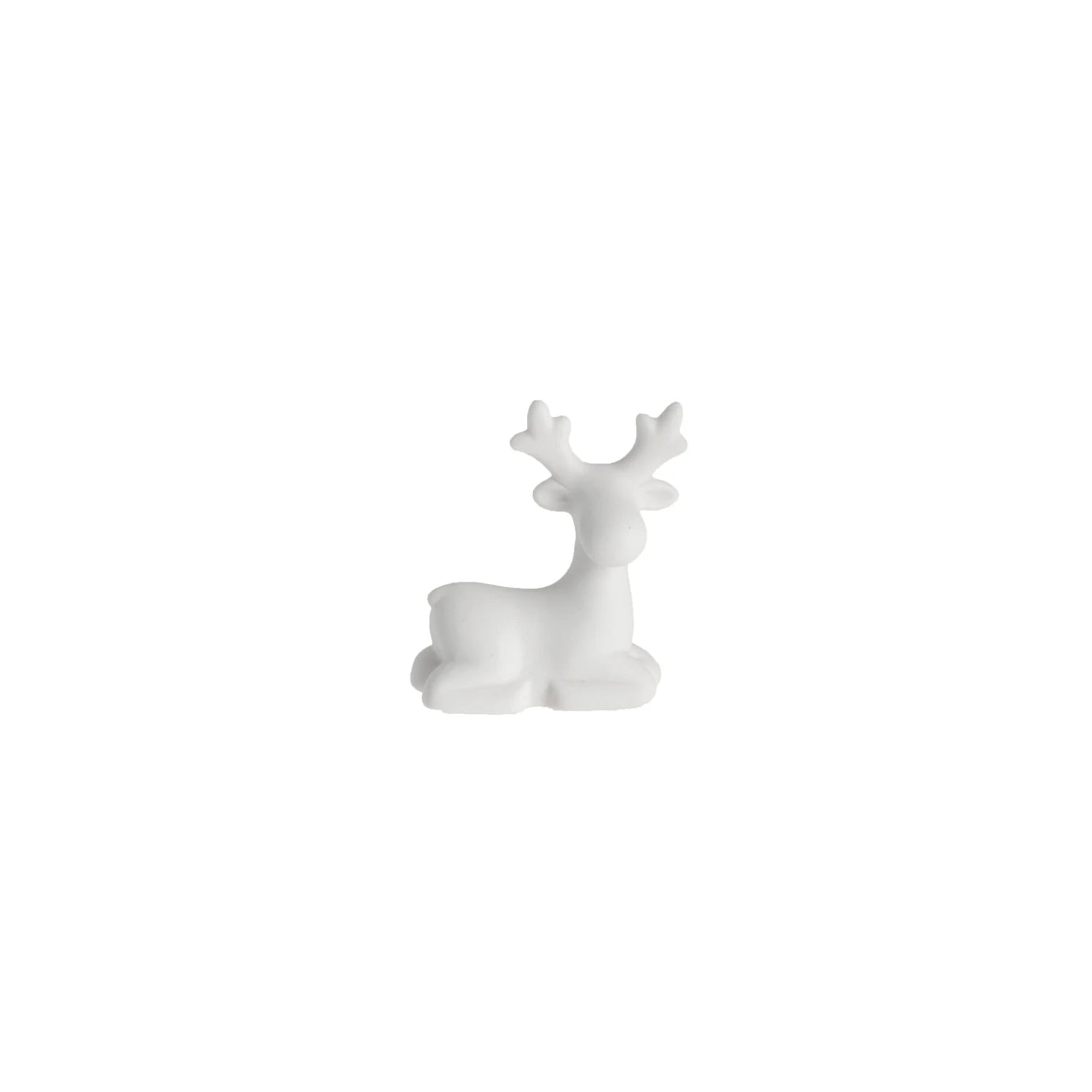 Christmas Glittering Snowy Roofs Sten the Resting Reindeer | Mini | White Ceramic | by Storefactory Christmas Glittering Snowy Roofs Sten the Resting Reindeer | Mini | White Ceramic | by Storefactory