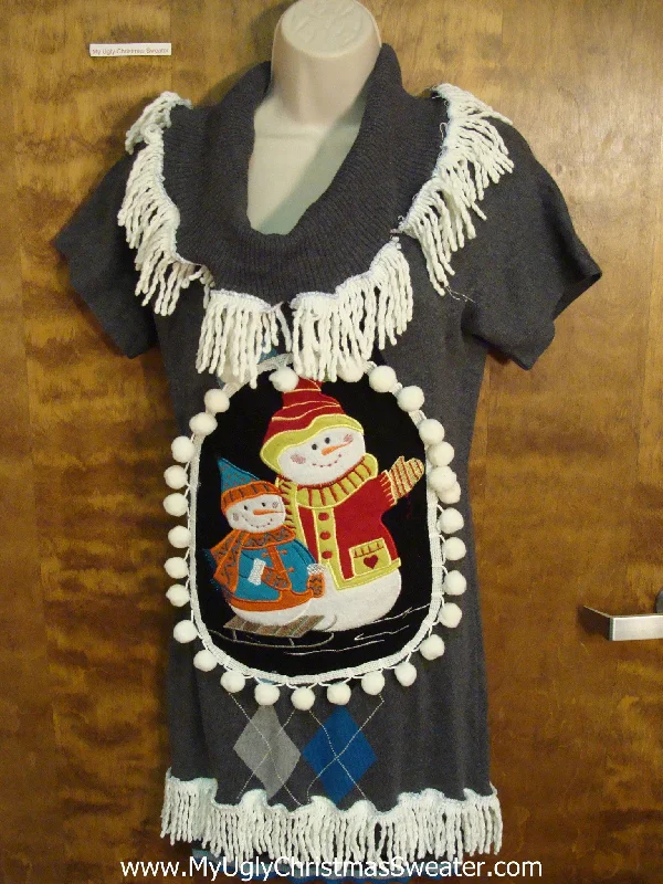 Christmas Music Super Cute Ugly Christmas Sweater Party Dress Size S