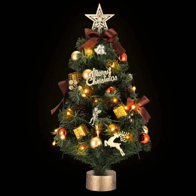 Christmas Holiday Gathering Tabletop Christmas Tree 60CM LED Xmas Tree Tree Topper Ornaments Christmas Holiday Gathering Tabletop Christmas Tree 60CM LED Xmas Tree Tree Topper Ornaments