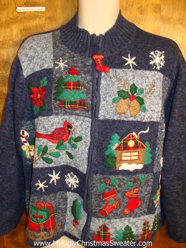 Christmas Enchanting Celebrations Tacky Birds and Ivy Ugly Christmas Jumper
