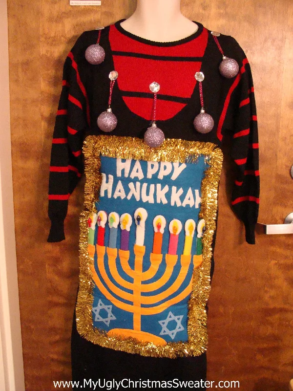 Christmas Pajamas Tacky Holiday Sweater Party Hanukkah Dress Size 8
