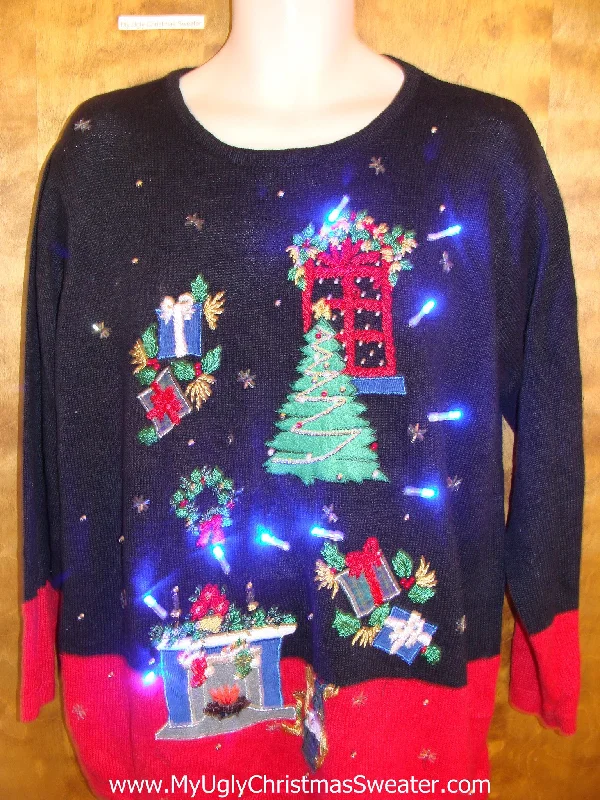 Christmas Scented Holiday Candles Twilight Zone Nightmare Light Up Ugly Xmas Sweater Christmas Scented Holiday Candles Twilight Zone Nightmare Light Up Ugly Xmas Sweater