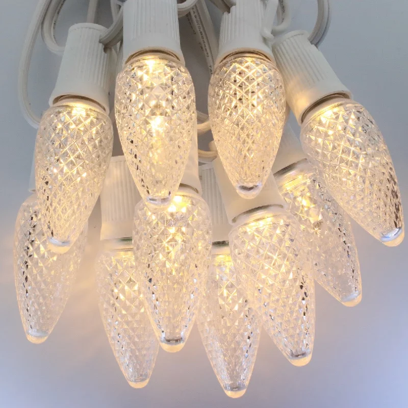 Christmas Gifts C9 Warm White LED Bulbs E17 Bases (SMD) (25 Pack)
