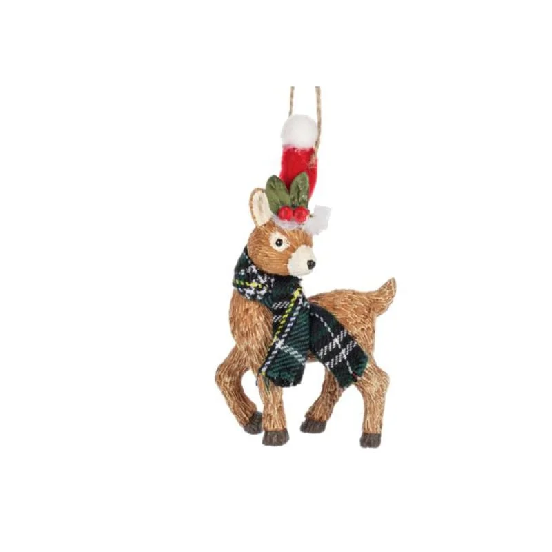 Christmas Glowing Christmas Stars Woodland Deer Ornament