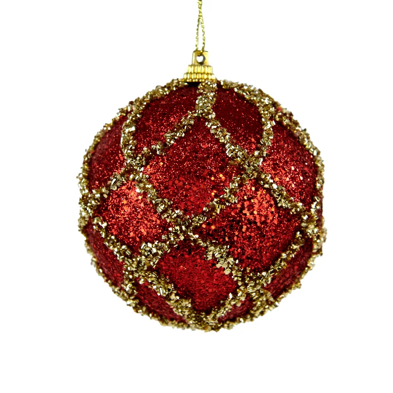 Christmas Frosted Christmas Trees Christmas Bauble, Beading Pattern - 8cm