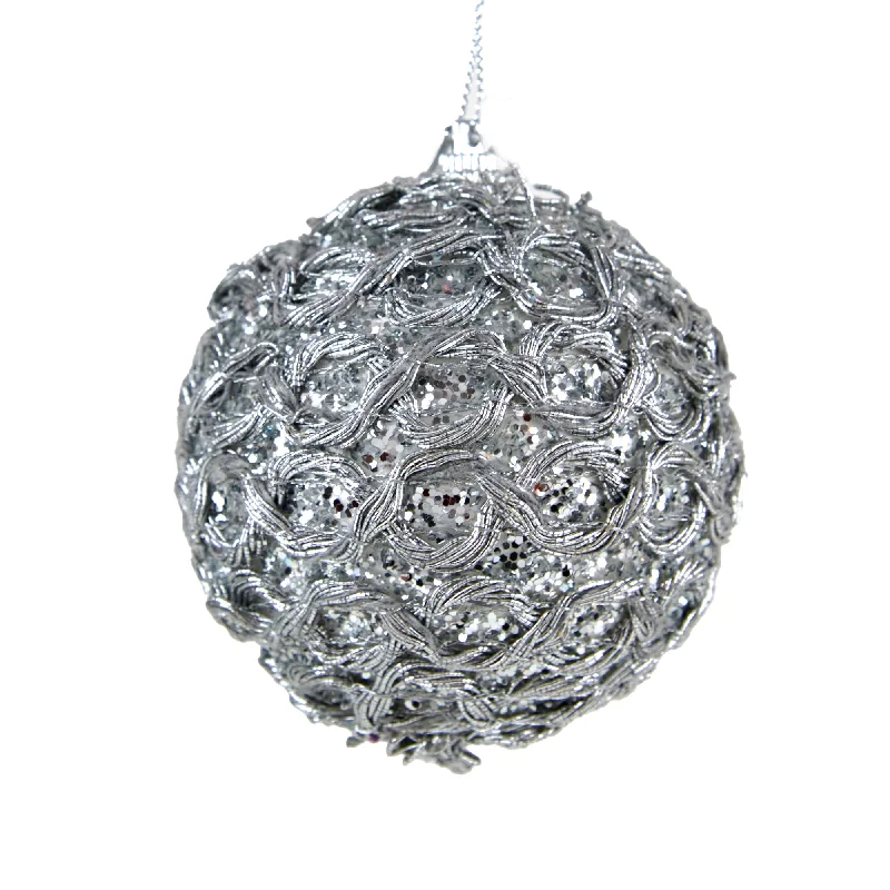 Christmas Tree Christmas Bauble, Braiding #57- 8cm