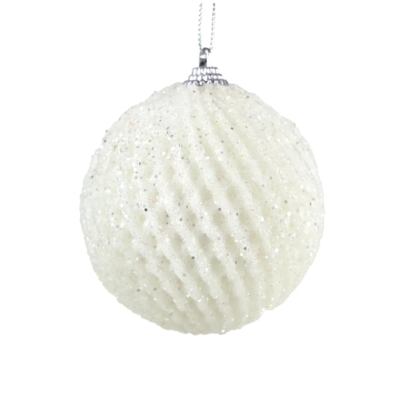 Christmas Warming Cocoa Sips Christmas Bauble, Diamond Drip #44- 8cm