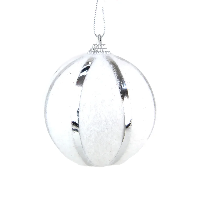 Christmas Crackling Bonfire Christmas Bauble, Fur Segments #38- 8cm