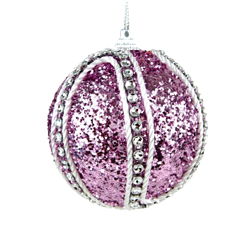 Christmas Market Christmas Bauble, Glitter- 8cm