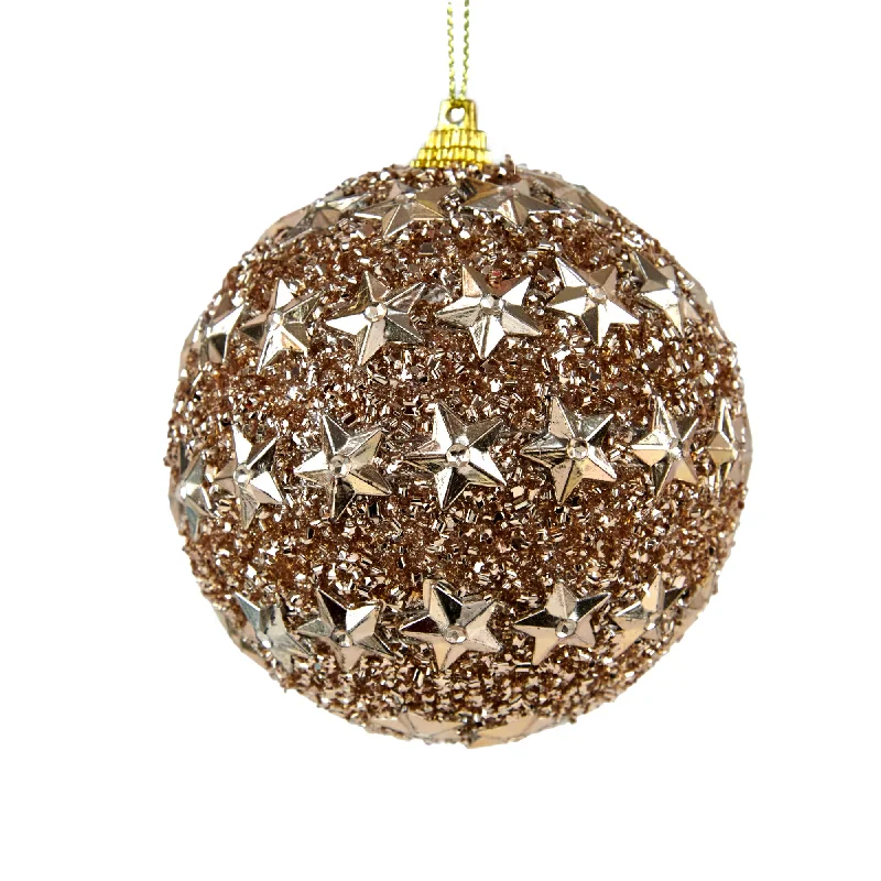Christmas Holly Jolly Moments Christmas Bauble, Large Stars #65- 8cm