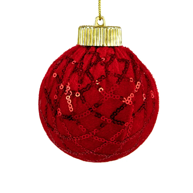 Christmas Festive Snowmen Christmas Bauble, Sequins- 8cm