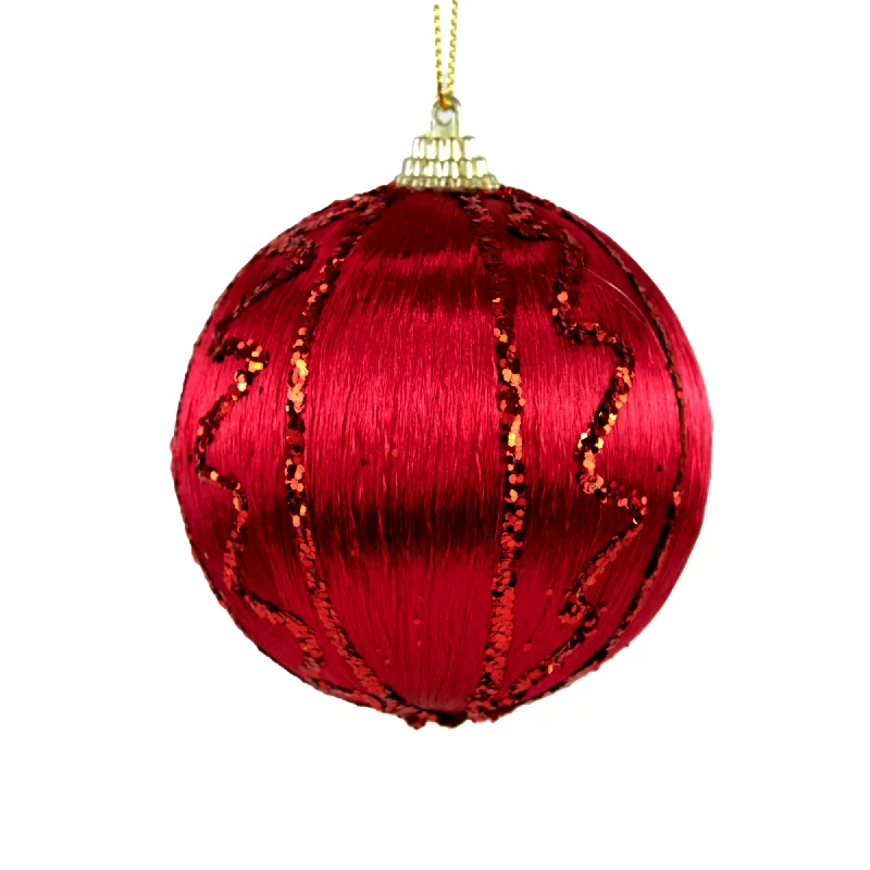Christmas Lights Christmas Bauble, Sequins Drizzel #33- 8cm