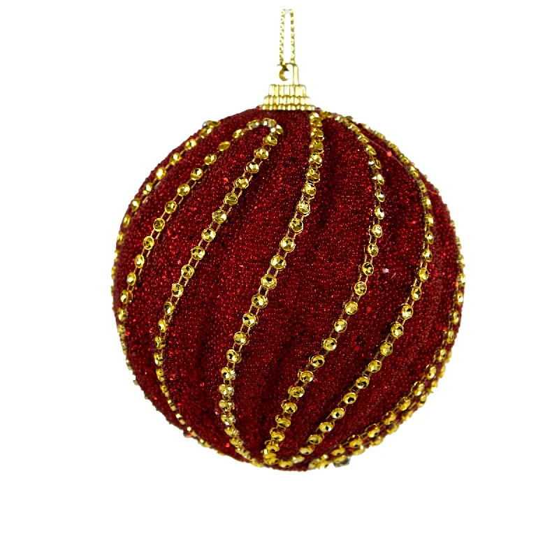 Christmas Decor Christmas Bauble, Twist - 8cm