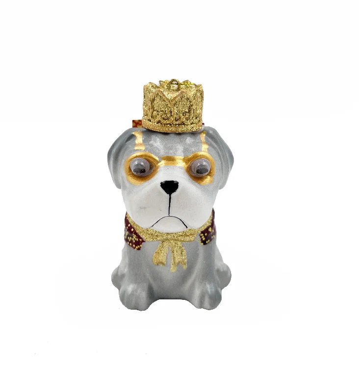 Christmas Stocking Stuffers Christmas Glass Figure, Dog- 6.2x9.5x10.8cm